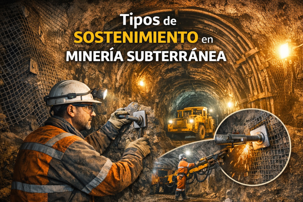 Sostenimiento de minas en minería subterránea